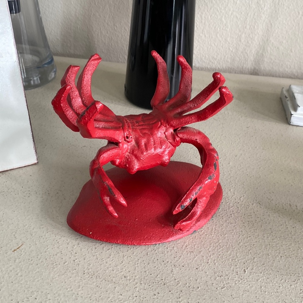 Red crab decor